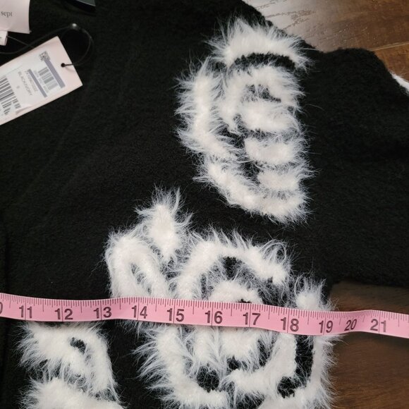 Cinq À Sept Aerin Midi Dress Woman S Wool Cardigan Holiday Black Luxury Designer - Picture 10 of 10